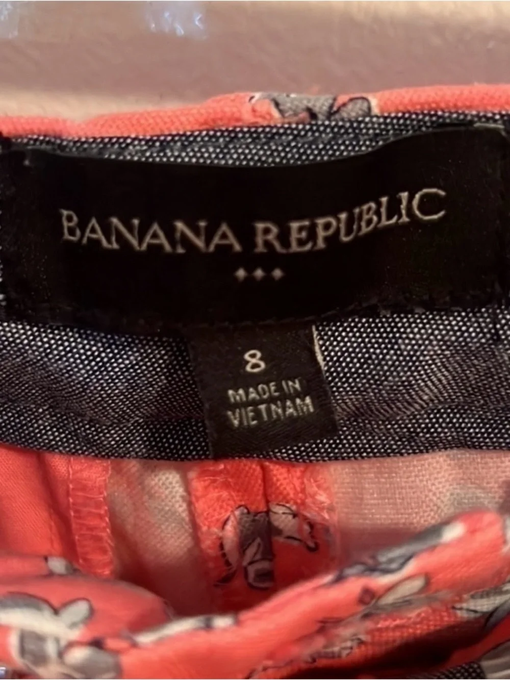 Banana Republic Coral Pink Floral Swim Board Shorts